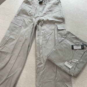 * BRAND NEW* Nasty Gal Wide Leg Pocket Detail Cargo Pants Grey
